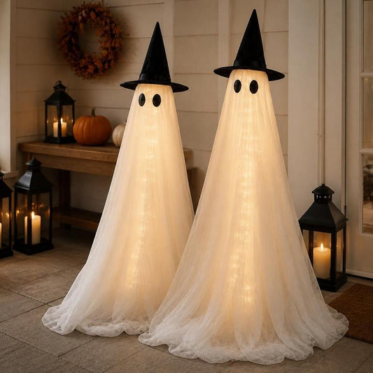 2-Pack 5Ft Lighted Ghost Set