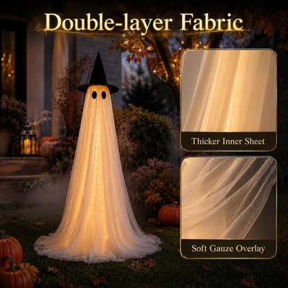 2-Pack 5Ft Lighted Ghost Set
