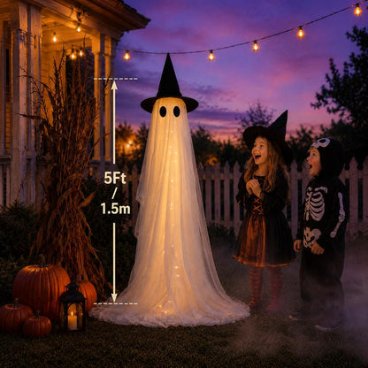 2-Pack 5Ft Lighted Ghost Set